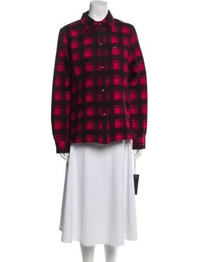 Pre-owned Moose Knuckles Plaid Print Jacket In Multi