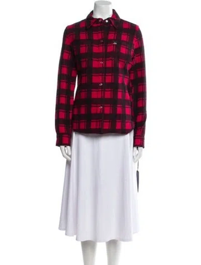 Pre-owned Moose Knuckles Plaid Print Jacket W/ Tags In Multi