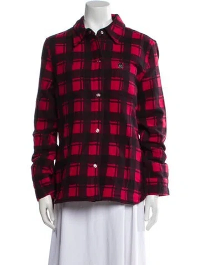 Pre-owned Moose Knuckles Plaid Print Jacket W/ Tags In Multi