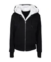 Moose Knuckles Classic Bunny Hybrid Sweatshirt In Black