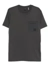 Moose Knuckles Pocket Detail T-shirt In Gray