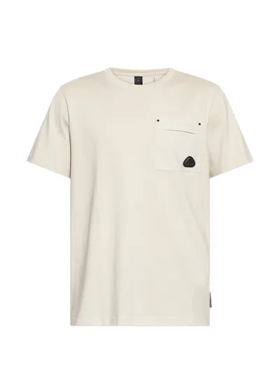 Moose Knuckles Pocket Logo T-shirt In Neutral