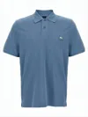 Moose Knuckles Polo Shirt In Textured Cotton With Classic Collar In Blue