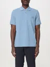 Moose Knuckles Polo Shirt  Men Color Gnawed Blue