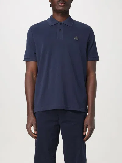 Moose Knuckles Polo Shirt  Men Color Navy