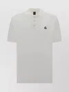 MOOSE KNUCKLES POLO SHIRT WITH BUTTON PLACKET AND RIBBED ACCENTS