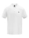 Moose Knuckles Logo-embroidered Cotton Polo Shirt In White