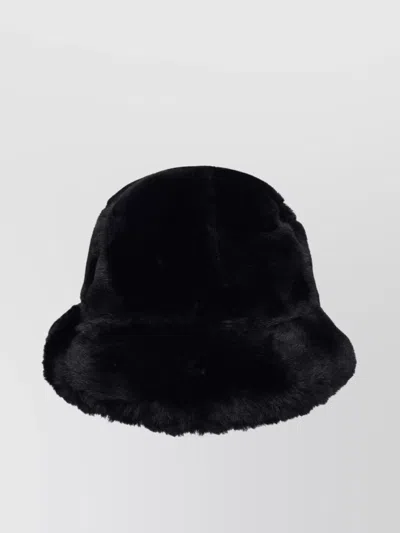 Moose Knuckles Polyester Hat Bucket Design Faux Fur Texture