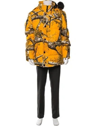 Pre-owned Moose Knuckles Printed Parka In Multi