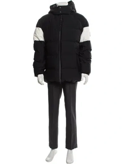 Pre-owned Moose Knuckles Puffer Coat In Black