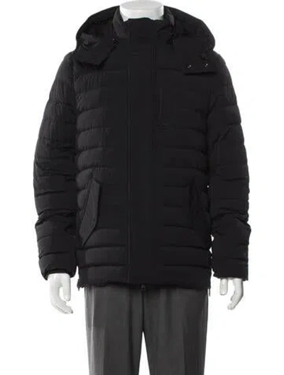 Pre-owned Moose Knuckles Puffer Coat In Black