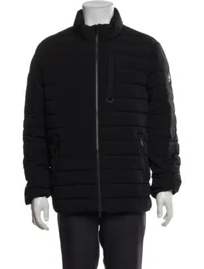 Pre-owned Moose Knuckles Puffer Coat In Black