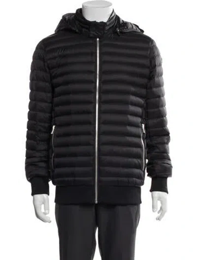 Pre-owned Moose Knuckles Puffer Coat In Black