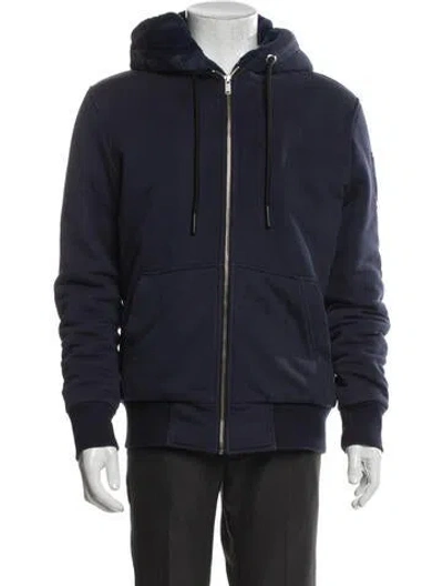 Pre-owned Moose Knuckles Puffer Coat In Blue