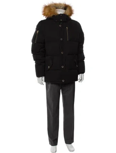 Pre-owned Moose Knuckles Puffer Coat In Gray