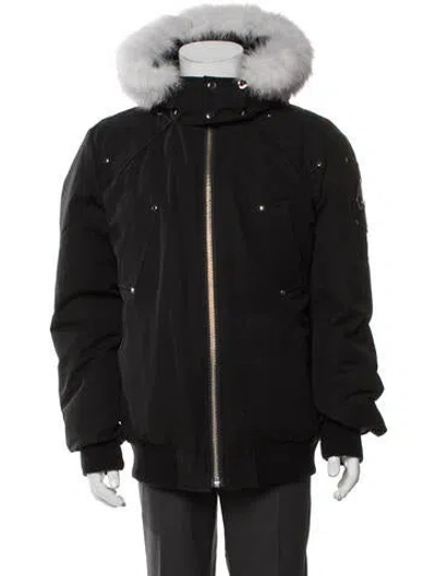 Pre-owned Moose Knuckles Puffer Coat In Gray