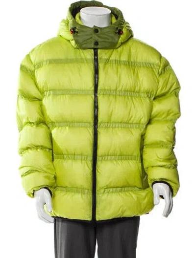 Pre-owned Moose Knuckles Puffer Coat In Green