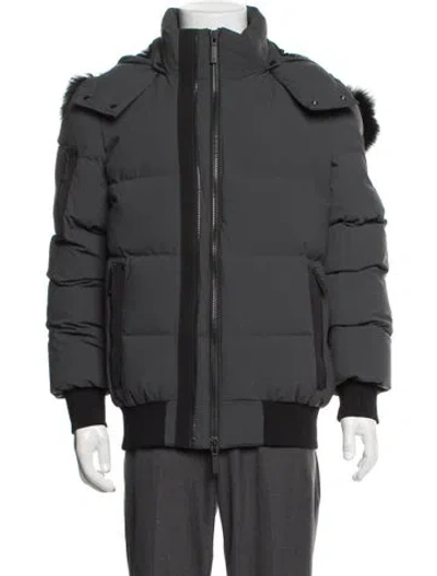 Pre-owned Moose Knuckles Puffer Coat In Grey