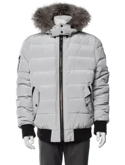 Pre-owned Moose Knuckles Puffer Coat In Grey