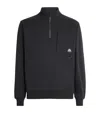 Moose Knuckles Quarter-zip Dalon Sweatshirt In Black