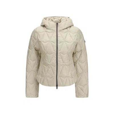 Moose Knuckles Quilted Goose Down Down Jacket In Neutral