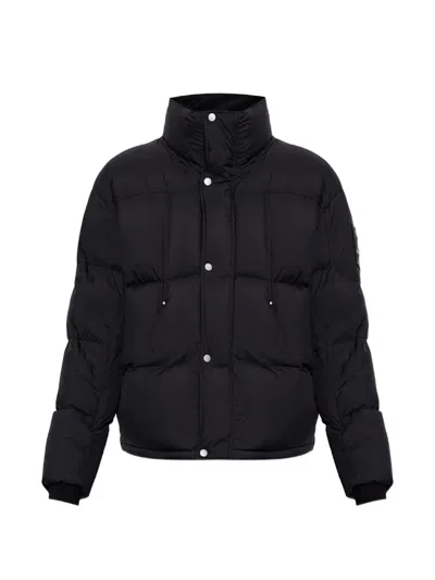 Moose Knuckles Quilted High-neck Padded Jacket In Black