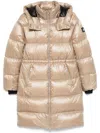 Moose Knuckles Quilted Hooded Coat In Neutrals