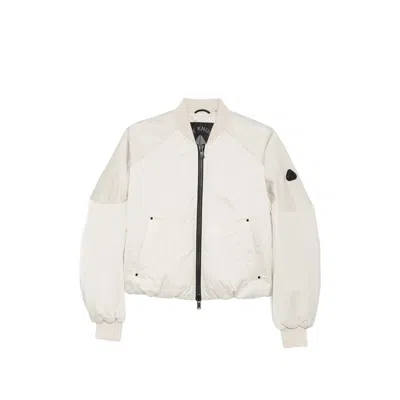 Moose Knuckles Quilted Hooded Down Jacket In White