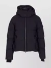 Moose Knuckles Quilted Jacket Removable Hood In Black