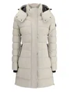 Moose Knuckles Quilted Padded Single-breasted Coat In Neutral