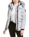 Moose Knuckles Quilted Puffer Coat In Blue