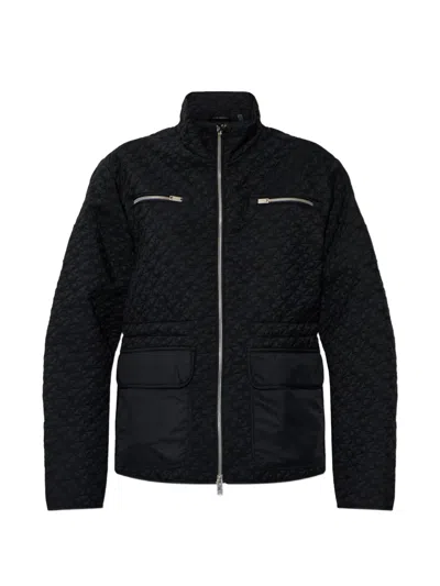 Moose Knuckles Quilted Puffer Jacket In Blue