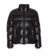 MOOSE KNUCKLES MOOSE KNUCKLES 'KINGS' BLACK NYLON DOWN JACKET