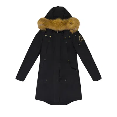 Pre-owned Moose Knuckles Red Fox Fur Grand Metis Parka 'black' | Women's Size Xs