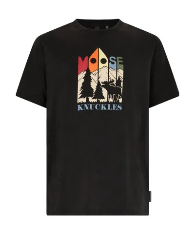 Moose Knuckles Reeves T-shirt In Black