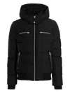 Moose Knuckles Cloud Bomber Jacket With Detachable Hood Clothing In Black