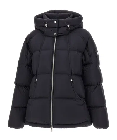 Moose Knuckles Removable-hood Puffer Jacket In Black