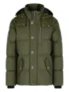 Moose Knuckles Cotton And Nylon Hooded Jacket In Green