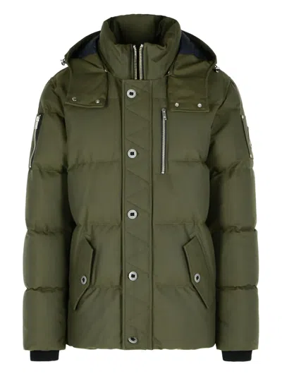 MOOSE KNUCKLES REMOVABLE-HOOD QUILTED COAT
