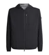Moose Knuckles Black Reversible Jacket With Hood And Logo Patch On The Sleeve In Tech Fabric Man In Black