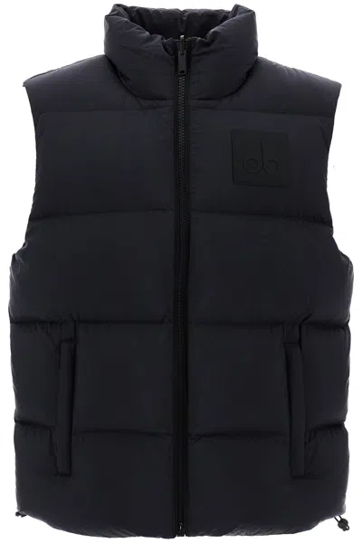 Moose Knuckles Reversible Down-filled Vest In Black