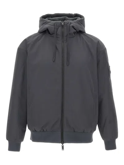 Moose Knuckles Reversible Hood Jacket In Gray