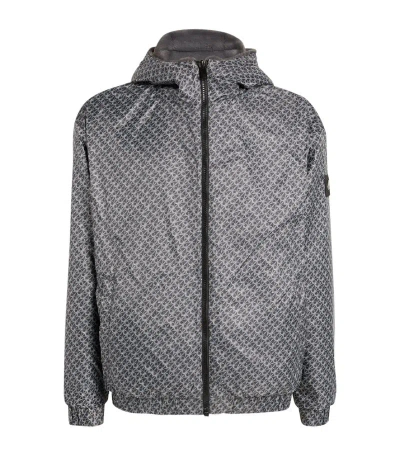 Moose Knuckles Reversible Hooded Jacket In Grey