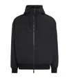 Moose Knuckles Reversible Roland Bunny Bomber Jacket In Black