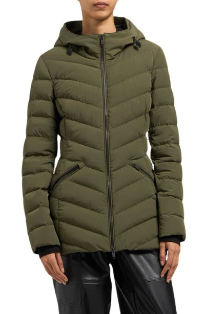 Moose Knuckles Rockcliff 5 Quilted Stretch Jacket In Moss