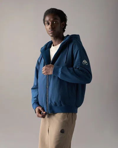 Moose Knuckles Roland Bunny Reversible Jacket In Blue