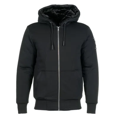 MOOSE KNUCKLES ROLAND REVERSIBLE BUNNY HOODIE BLACK