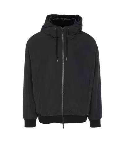 Moose Knuckles Roland Reversible Organic Cotton Jacket In Black