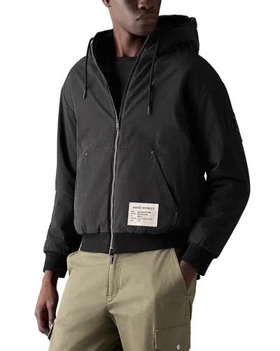 Moose Knuckles Roland Reversible Organic Cotton Jacket In Black