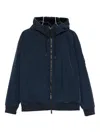 Moose Knuckles Roland Reversible Hooded Jacket In Blue
